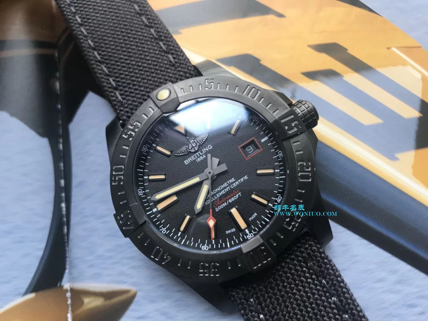 【 Video analysis 专柜原单 Breitling 复仇者黑鸟】 Breitling 机械计时系列V1731110/BD74/109W/M20BASA.1 wrist watches  / BL093