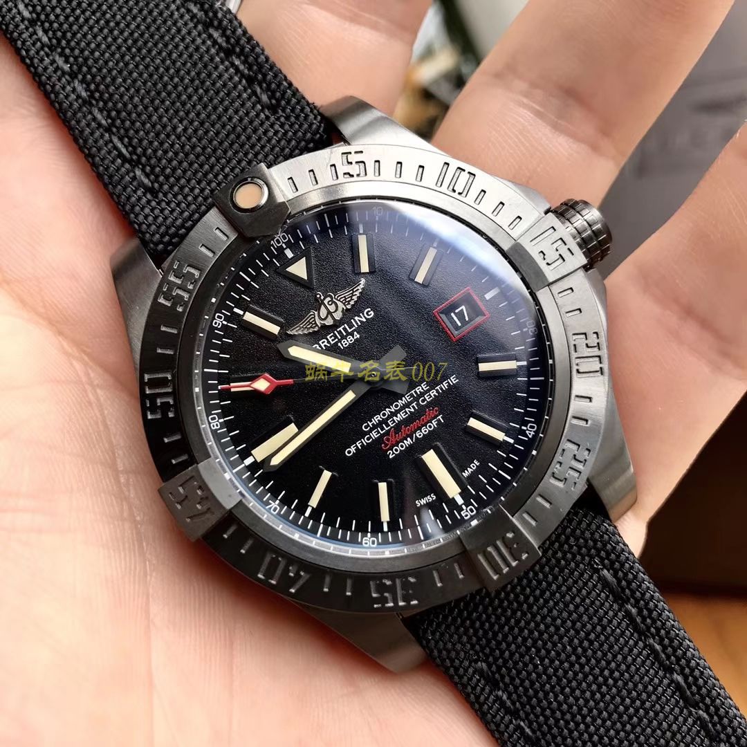 【 Video analysis 专柜原单 Breitling 复仇者黑鸟】 Breitling 机械计时系列V1731110/BD74/109W/M20BASA.1 wrist watches  / BL093