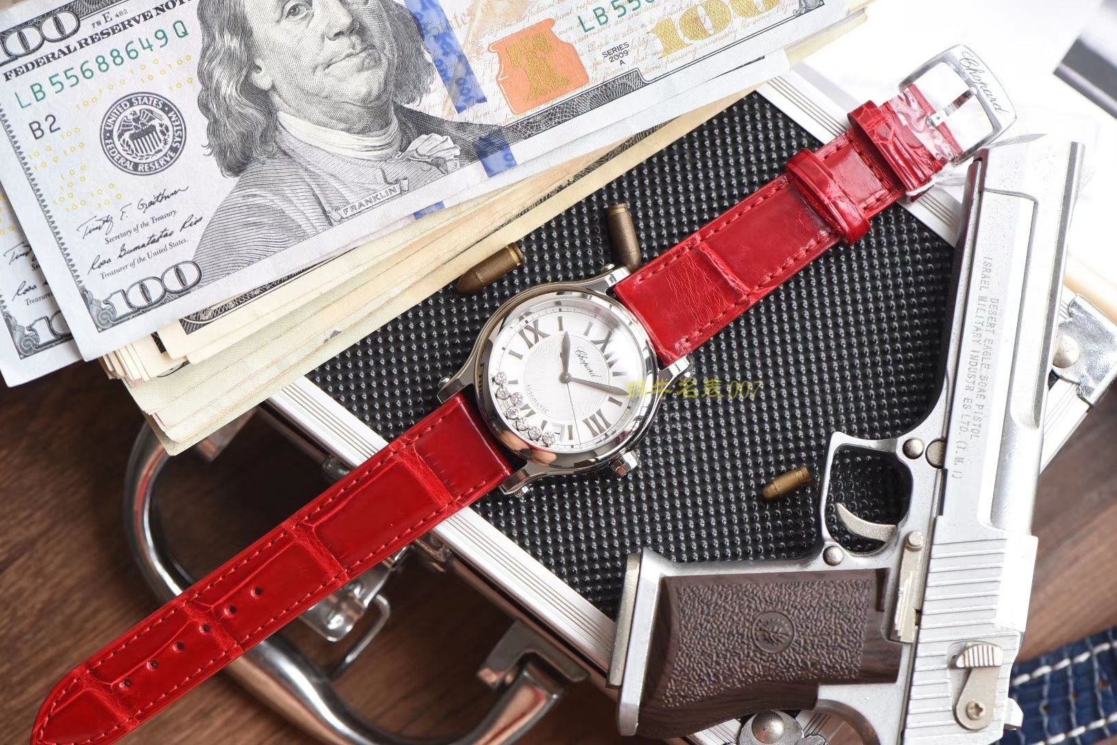  Chopard HAPPY DIAMONDS系列278559-3001 wrist watches 女装【YF Perfect  High quality  Replica Watches 】YF Chopard 快乐钻  美洲鳄鱼皮  / XB017