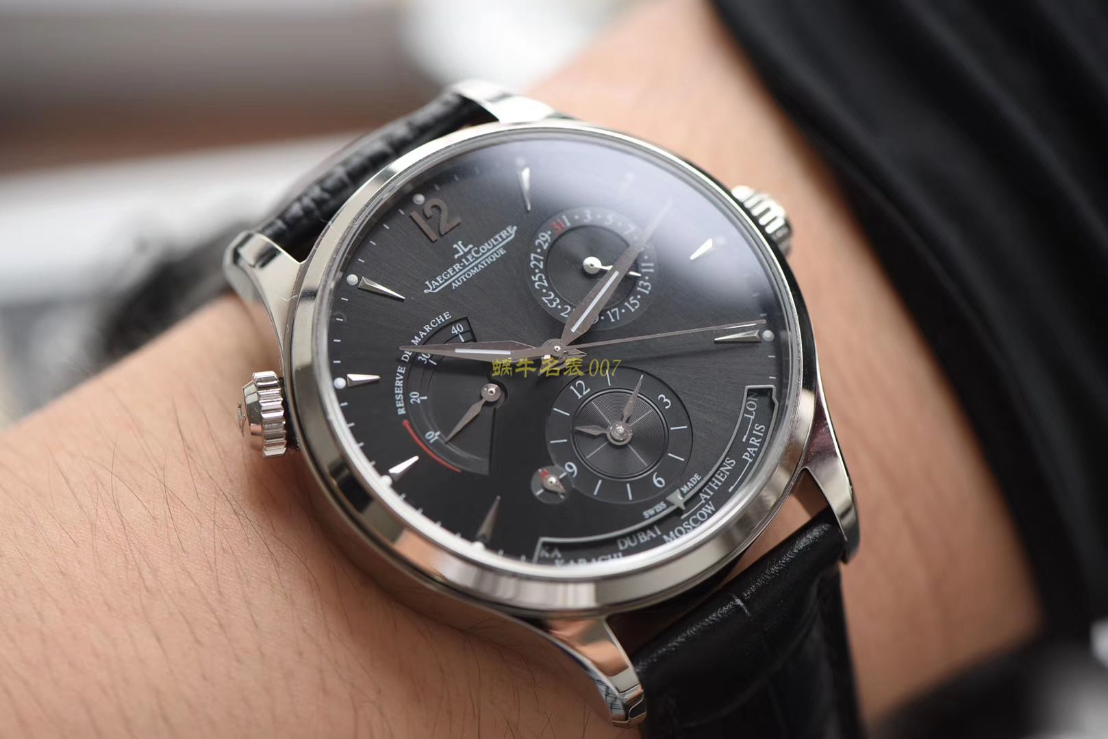 TWA  Perfect  Replica Watches  V2版本 Jaeger-LeCoultre 地理学家大师系列 Q1428421，Q1422421全新升级 多功能 wrist watches   / JJ129
