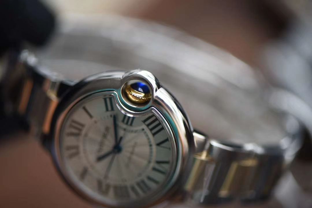  Cartier  蓝气球系列W2BB0002 wrist watches 33毫米【V9 Perfect  Knockoff 女表】V9 Factory 18K包金蓝气球间金款 / K202