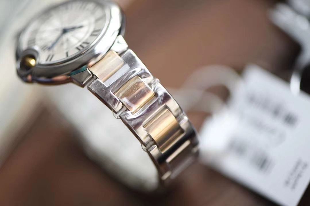  Cartier  蓝气球系列W2BB0002 wrist watches 33毫米【V9 Perfect  Knockoff 女表】V9 Factory 18K包金蓝气球间金款 / K202
