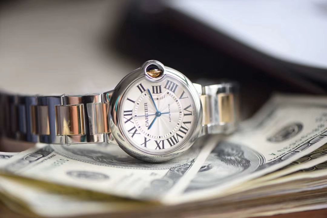  Cartier  蓝气球系列W6920047 wrist watches 女装36毫米【V9 top  Replica Copy  Watches 】V9 Factory 18K包金蓝气球间金款 / K203