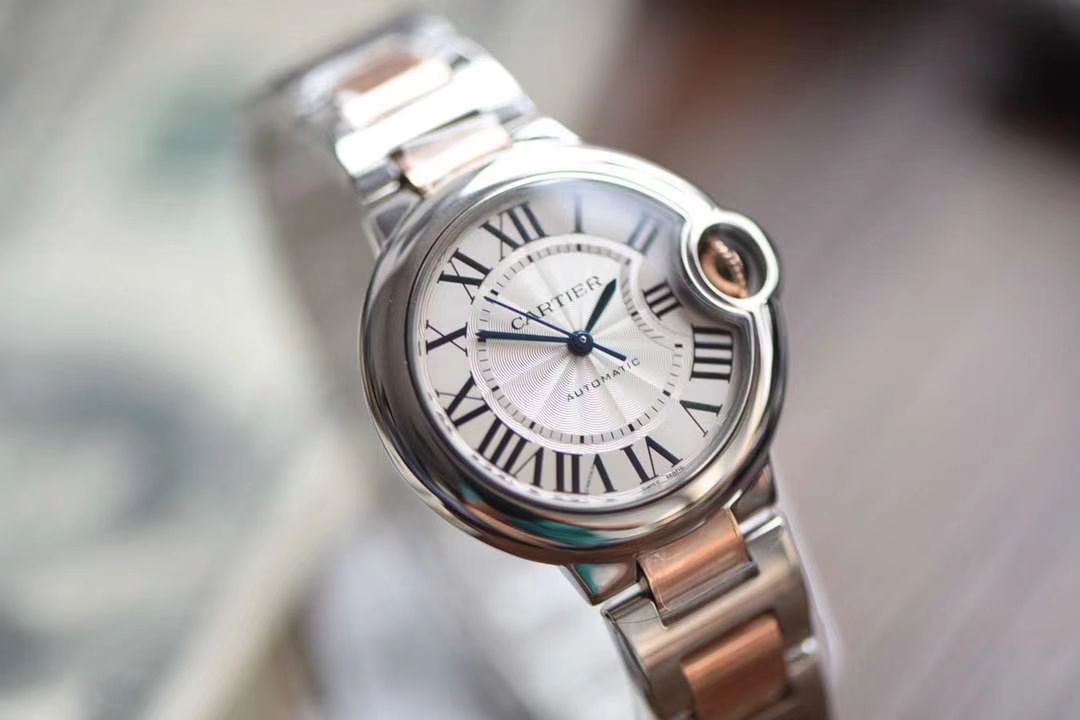  Cartier  蓝气球系列W2BB0023 wrist watches 33毫米玫瑰金女装【V9 Factory 18K包金 Replica 蓝气球间金款】 / K205