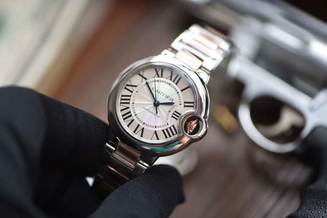  Cartier  蓝气球系列W2BB0023 wrist watches 33毫米玫瑰金女装【V9 Factory 18K包金 Replica 蓝气球间金款】 / K205
