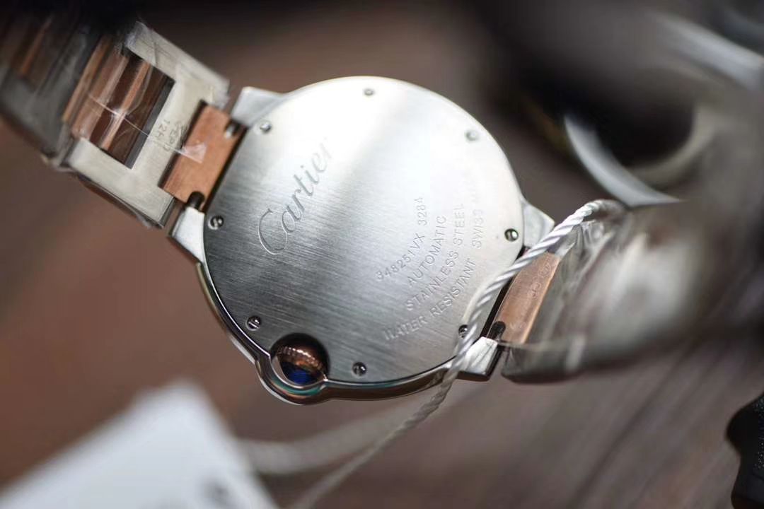  Cartier  蓝气球系列W2BB0003 wrist watches 36毫米玫瑰金女装【V9 Factory 18K包金 Replica Copy  Cartier  蓝气球间金款】 / K206
