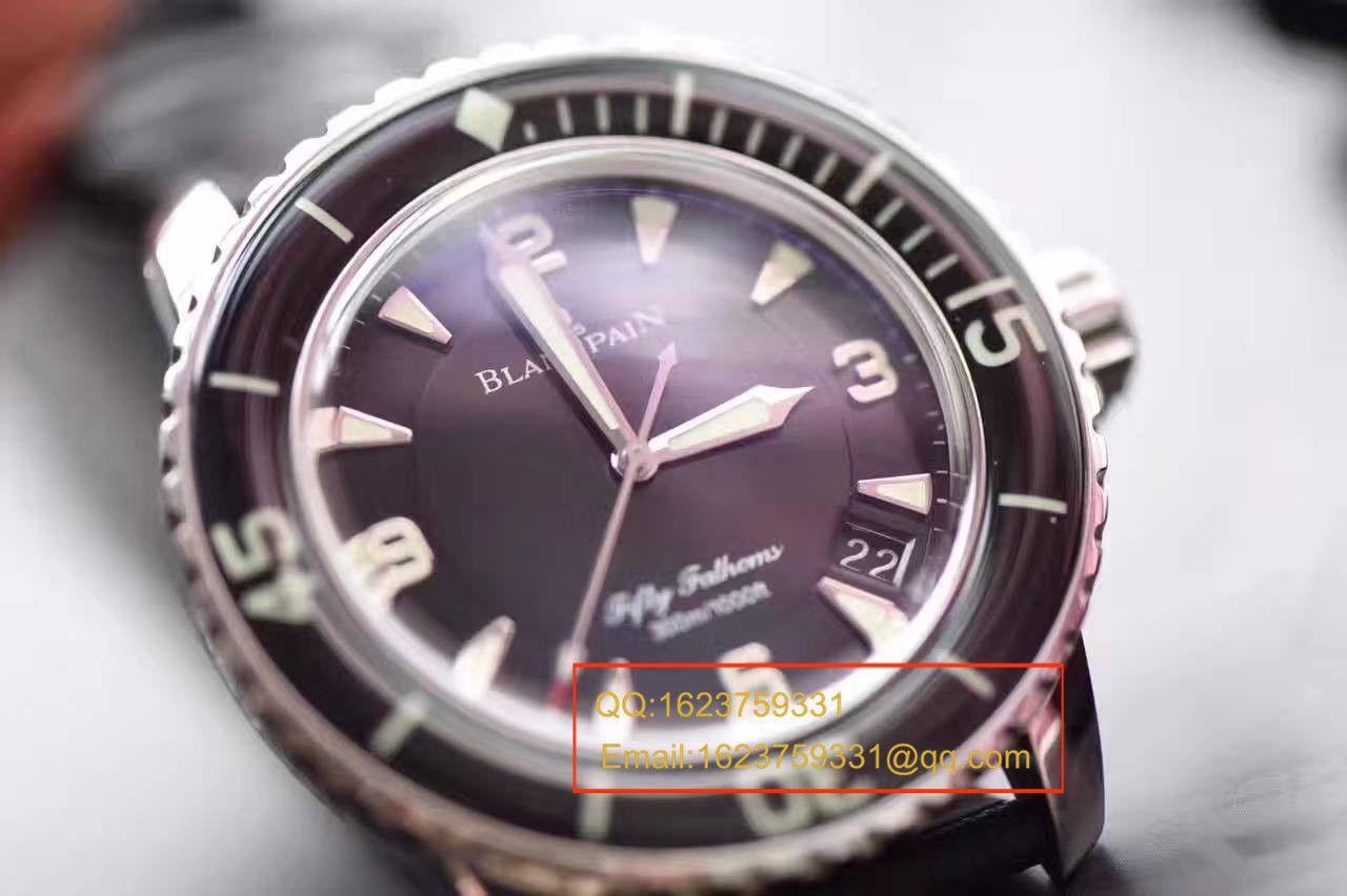  Video analysis Blancpain  Fifty Fathoms 系列5015-1130-52A wrist watches 【ZF Factory Blancpain  Fifty Fathoms ，正品开模 Perfect  Replica Copy 】 / BPBI026MM
