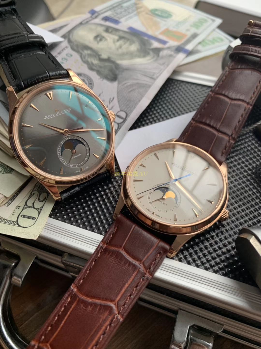 【ZF Perfect  High quality  Replica Watches 】 Jaeger-LeCoultre 月相大师系列Q1362520 wrist watches  / JJ124