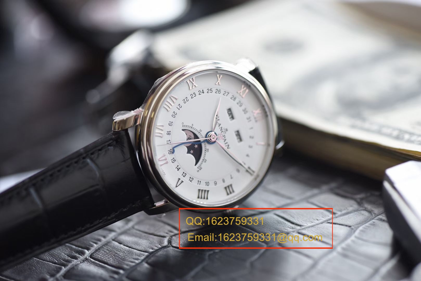  Video analysis Blancpain 经典系列6654-1127-55B wrist watches OM Perfect  Knockoff  Watches  / BP022MM
