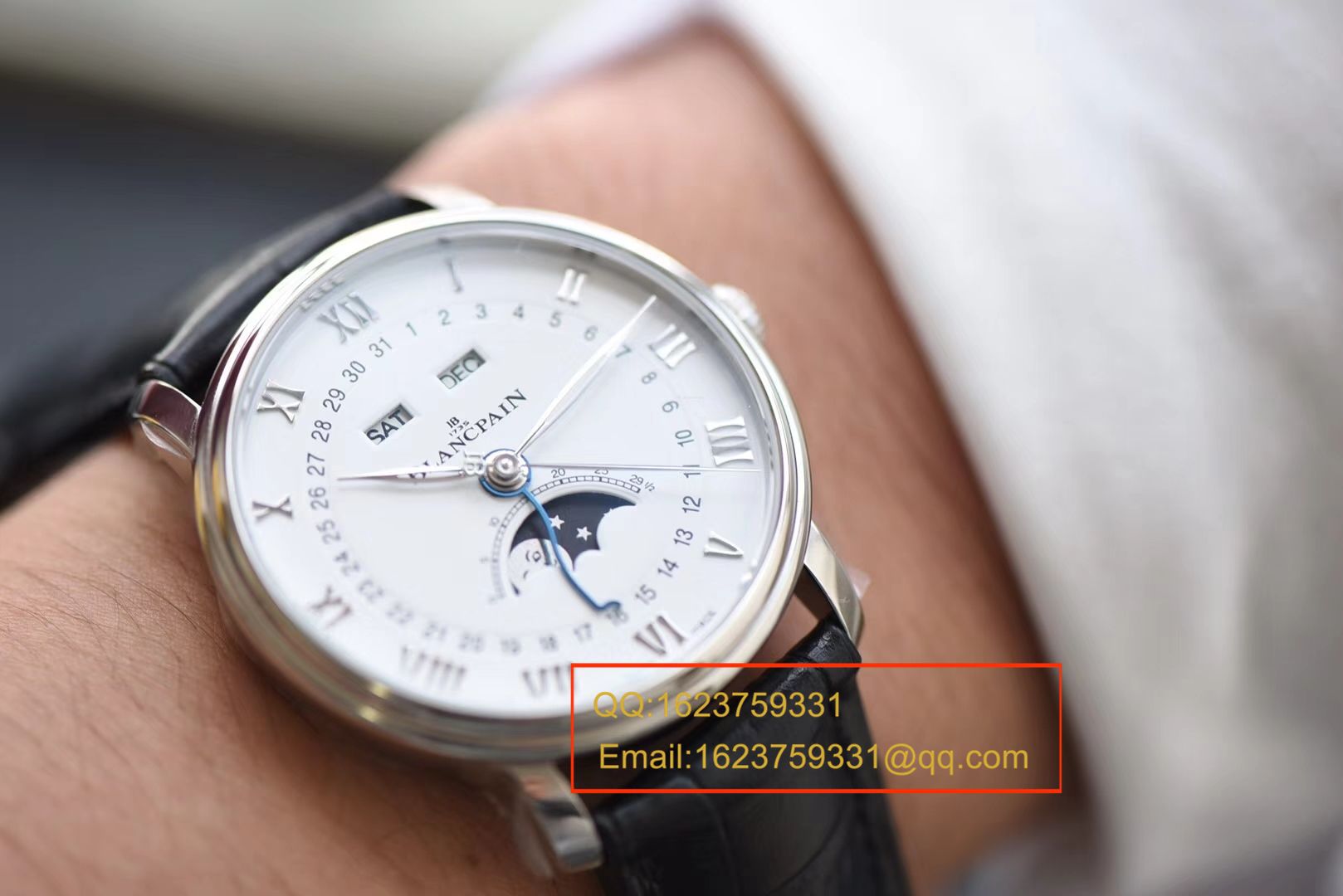  Video analysis Blancpain 经典系列6654-1127-55B wrist watches OM Perfect  Knockoff  Watches  / BP022MM