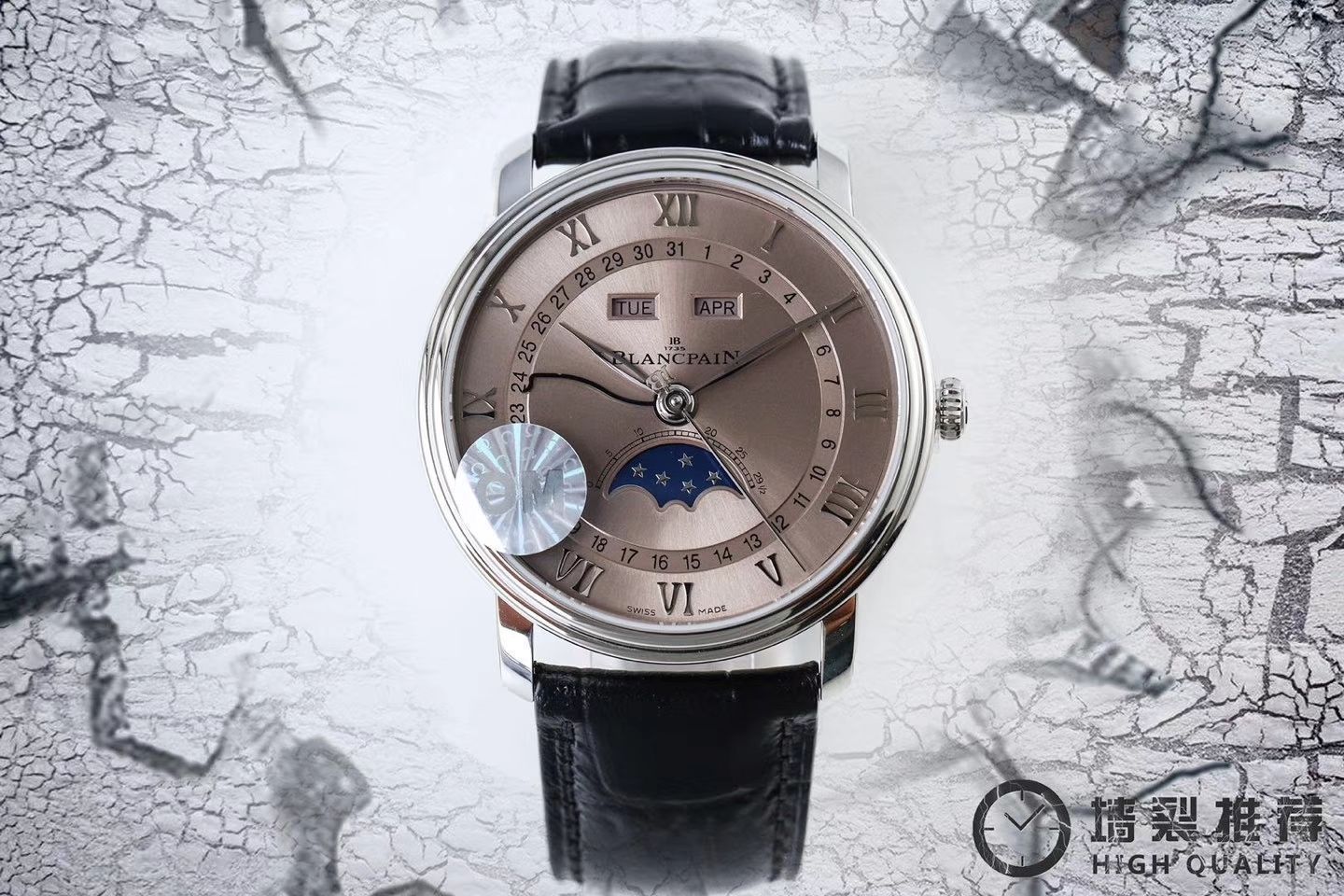  Video analysis Blancpain 经典系列6654-1127-55B wrist watches OM Perfect  Knockoff  Watches  / BP022MM