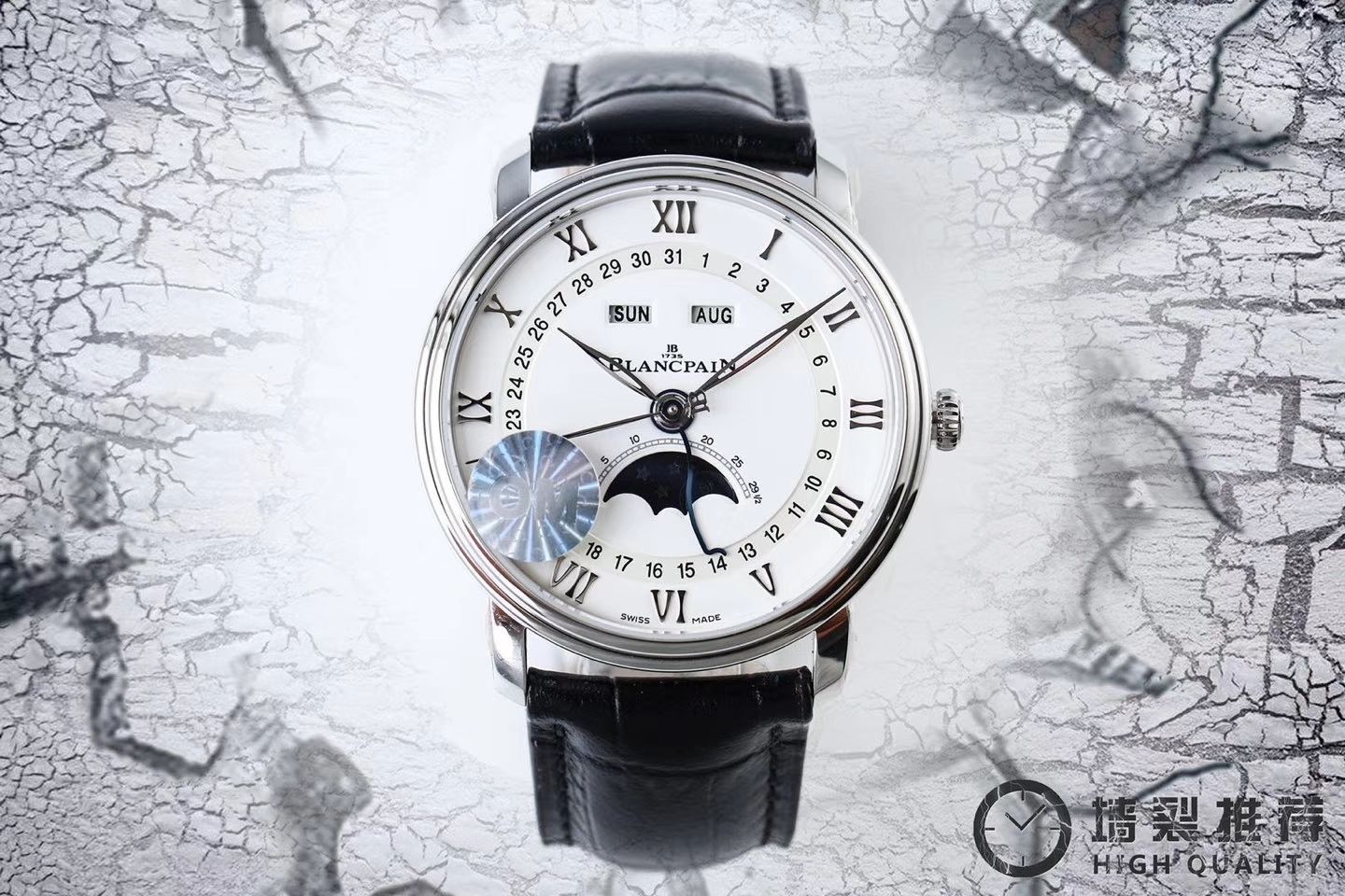 Video analysis Blancpain 经典系列6654-1127-55B wrist watches OM Perfect  Knockoff  Watches  / BP022MM