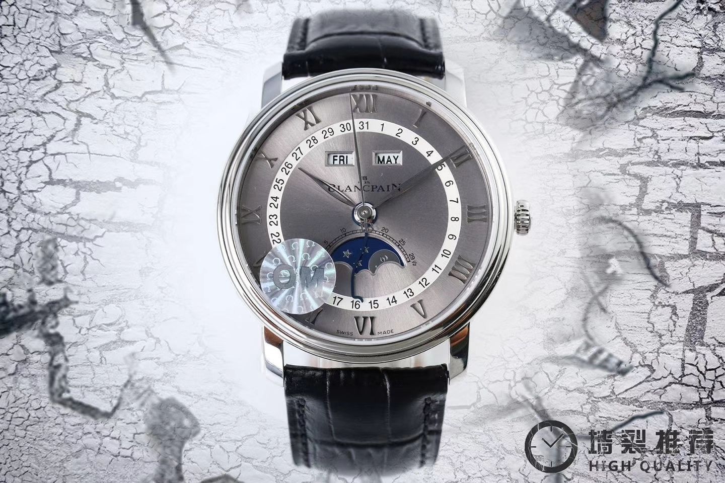 Video analysis Blancpain 经典系列6654-1127-55B wrist watches OM Perfect  Knockoff  Watches  / BP022MM
