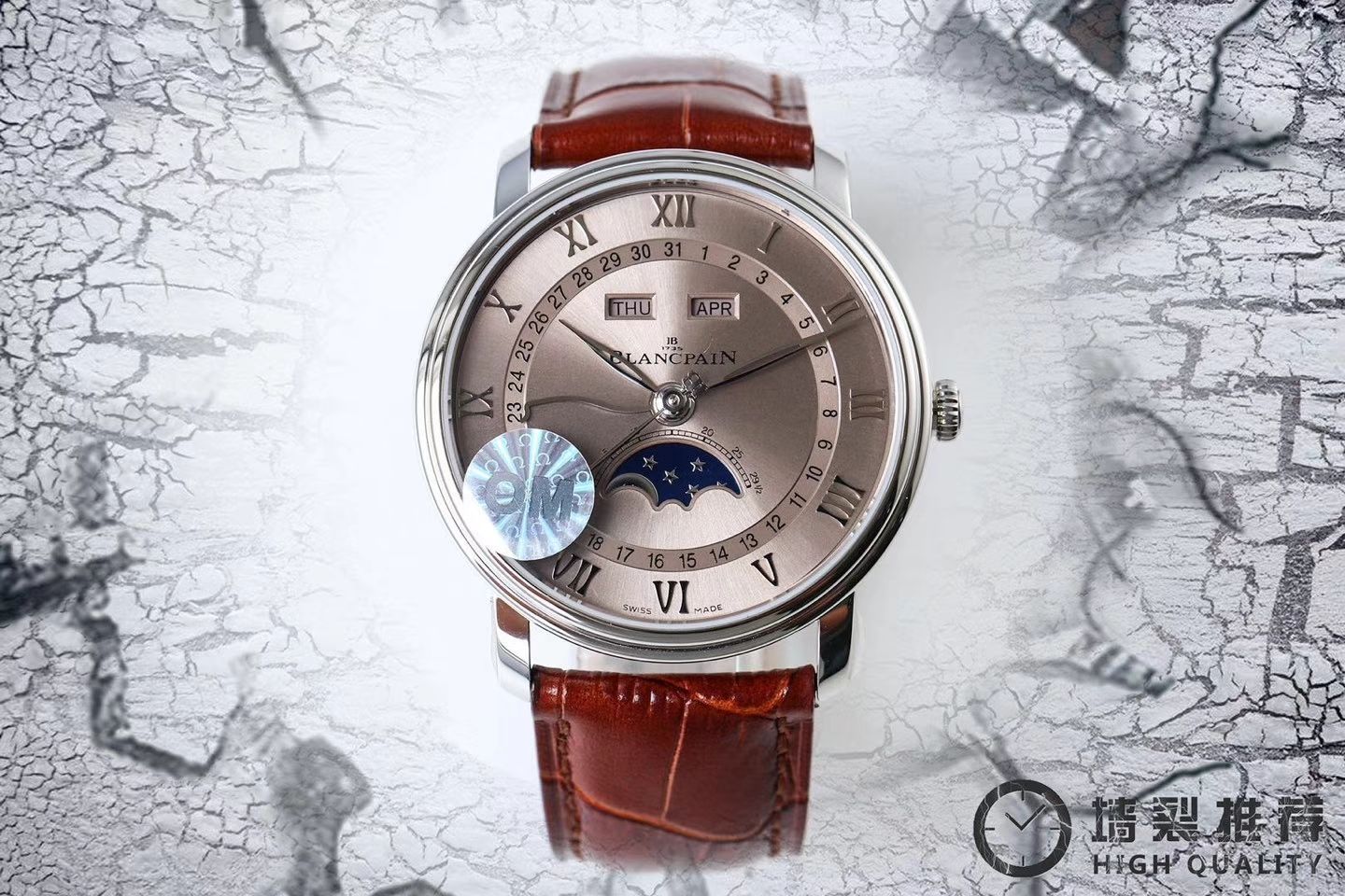  Video analysis Blancpain 经典系列6654-1127-55B wrist watches OM Perfect  Knockoff  Watches  / BP022MM