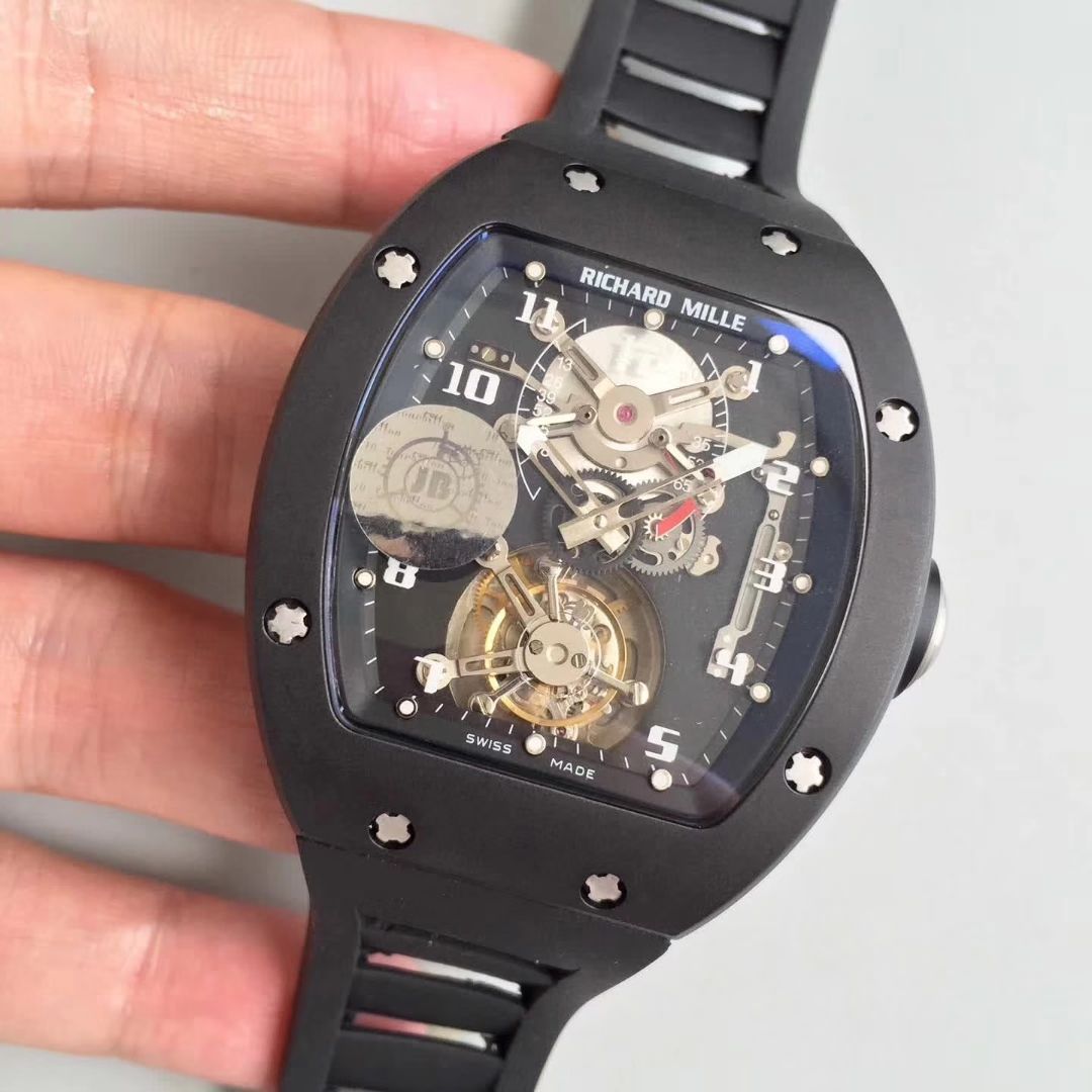 RICHARD MILLE（Richard Mille） Video analysis  Richard Miller 男士系列RM 001 wrist watches JB Factory  Replica RICHARD MILLE RM001真 Tourbillon  / RM 001MM