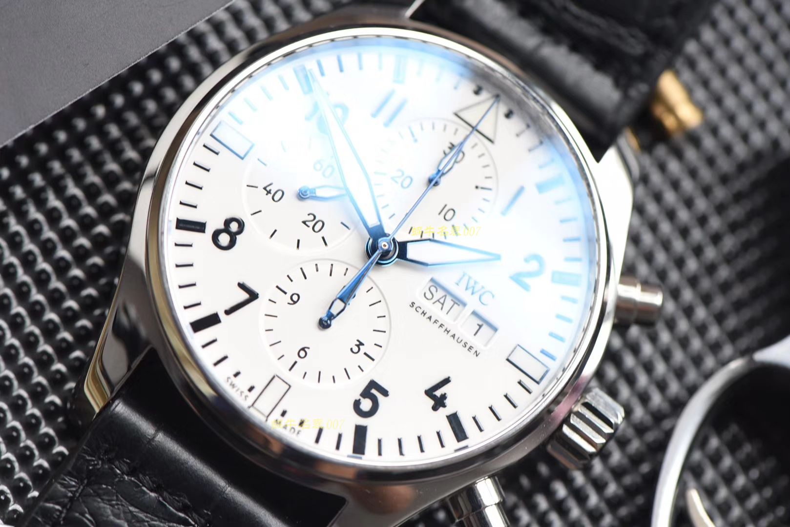 【 Video analysis ，稀缺原单】IWC IWC 表周年纪念系列IW377725 wrist watches （白面150周年纪念版） / WG352