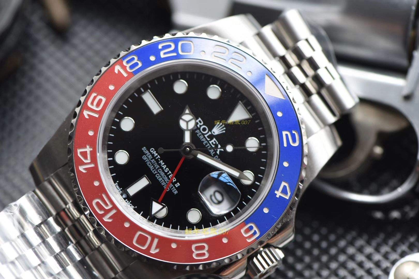 【 Video analysis 】 Rolex  GMT MASTER II系列126710BLRO-0001 wrist watches  Perfect  High quality  Replica 【DJ超級 GMT MASTER 二代126710 可乐圈GMT！真正红蓝 Composite 圈3186 Movement 】 / R299