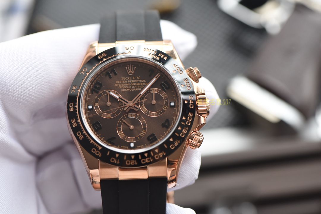 【AR Perfect  High quality  Replica Watches 】 Rolex ROLEX Cosmograph Daytona  Ditongna 系列116515LN-L(FC) 咖啡色 wrist watches  / R200