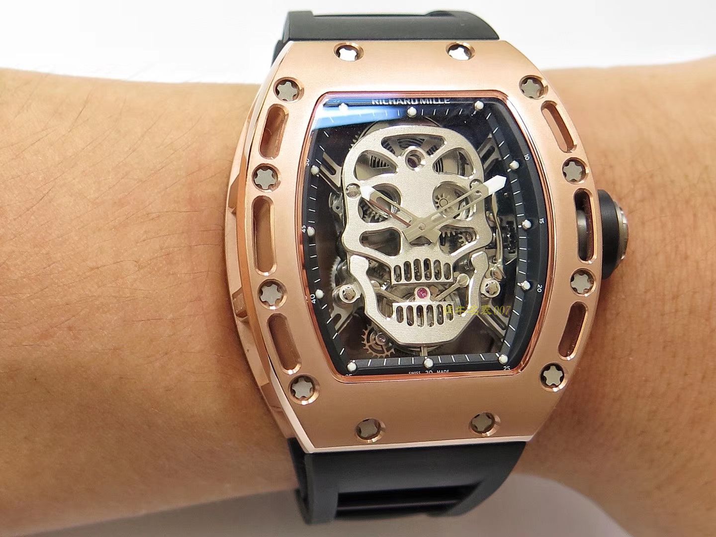 RICHARD MILLE  Richard Miller 男士系列RM 52-01 wrist watches 【 top  Replica Copy  RICHARD MILLE 骷髅头 Tourbillon 】 / RM052FD