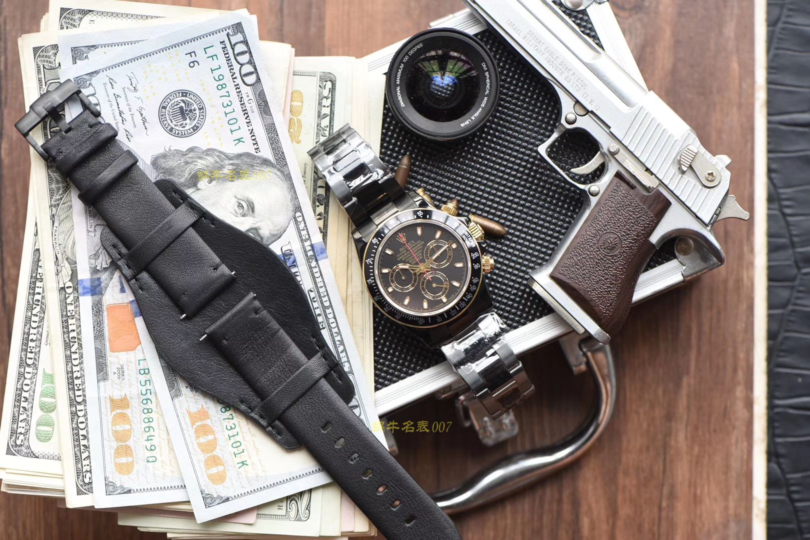  Rolex  Ditongna 全黑限量版 彩色按键，透底设计‼️极其特别 / R302