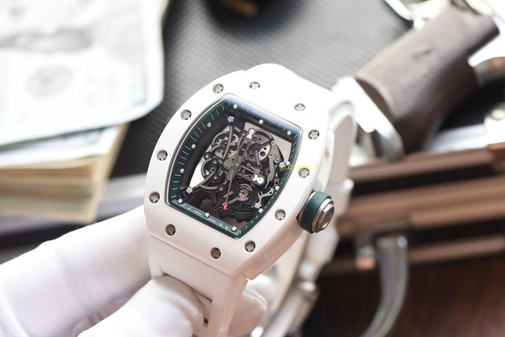 【 Video analysis 】RICHARD MILLE Richard Miller 男士系列RM 055 wrist watches 【KV Perfect  High quality  Replica Watches 】 / RM055HJ