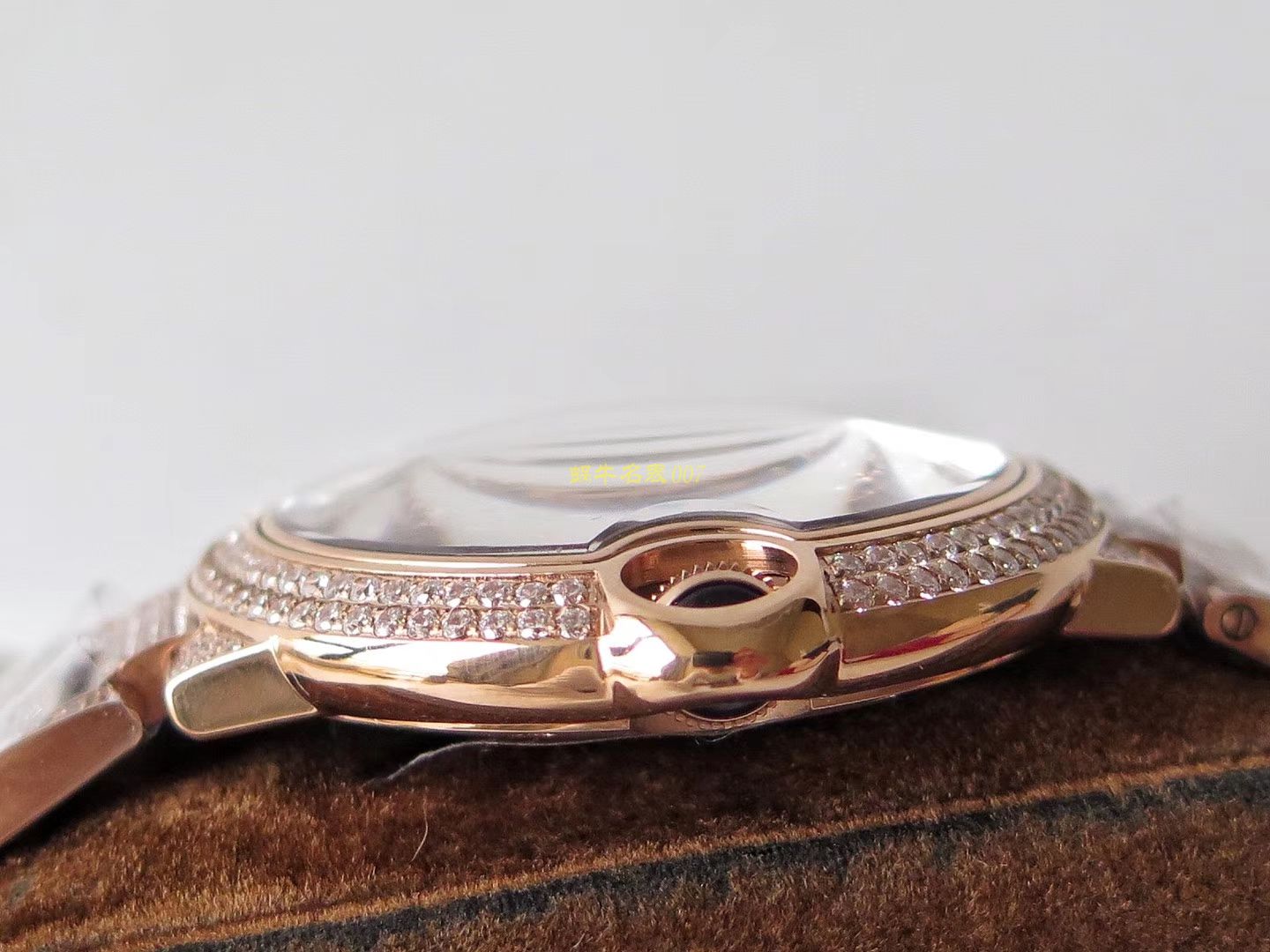 【TW Perfect  Replica 】] Cartier  神豪级满钻版42mm大气球W69006Z2（全玫瑰金版）以及WE9009Z3（全白金版） wrist watches  / K213