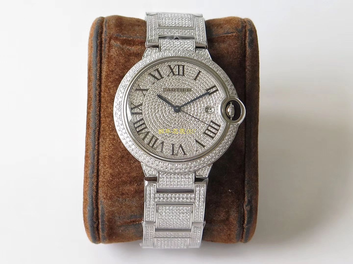 【TW Perfect  Replica 】] Cartier  神豪级满钻版42mm大气球W69006Z2（全玫瑰金版）以及WE9009Z3（全白金版） wrist watches  / K213