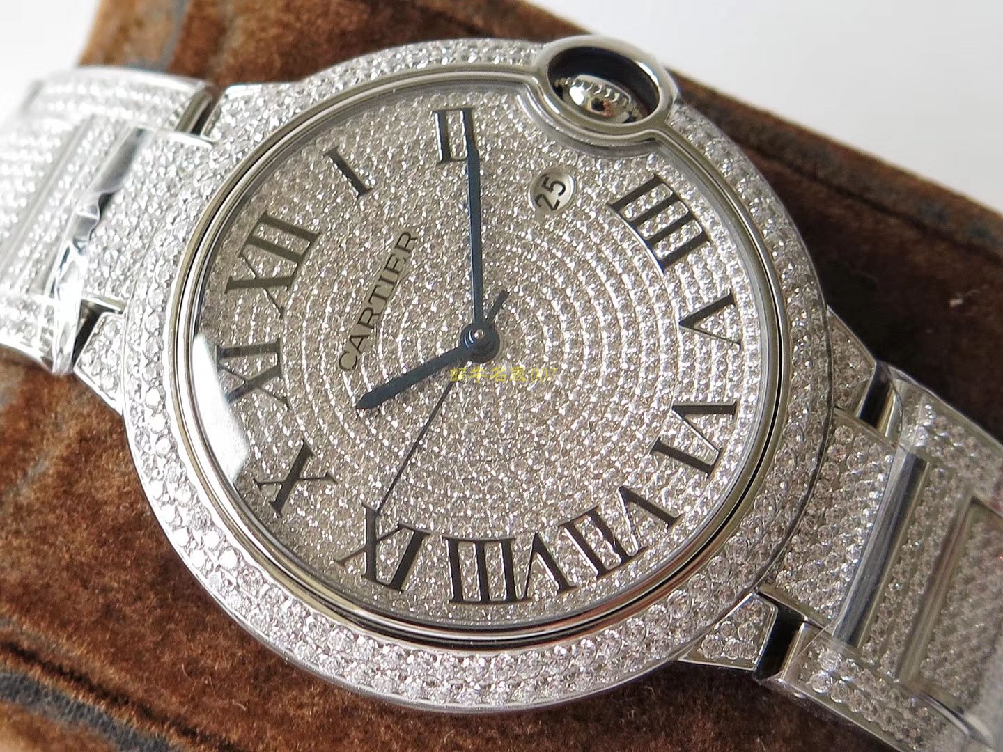 【TW Perfect  Replica 】] Cartier  神豪级满钻版42mm大气球W69006Z2（全玫瑰金版）以及WE9009Z3（全白金版） wrist watches  / K213