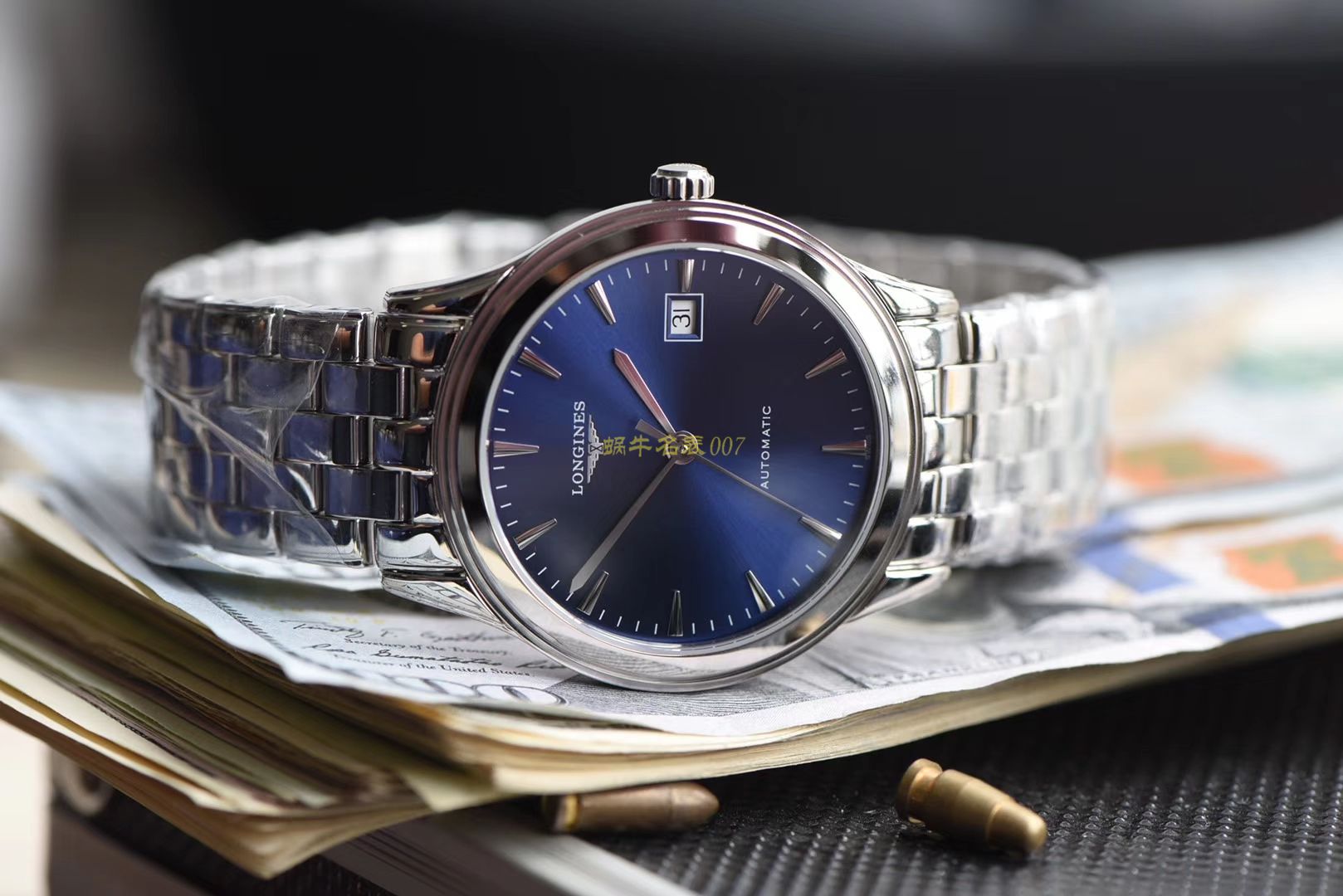  Longines 优雅军旗系列 L4.874.4.12.6，L4.874.4.96.6等男士机械 wrist watches 【 Longines 军旗系列精品❗ 超薄1：1 top  Replica 版本～】 / L109