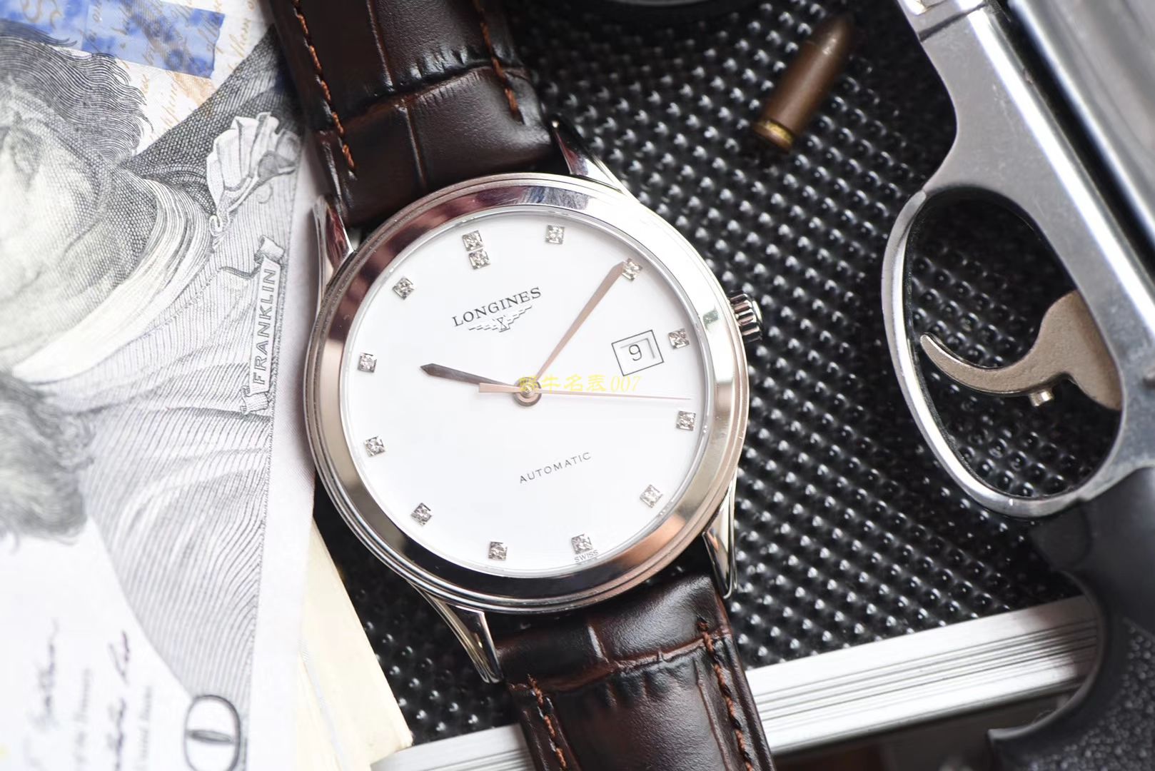  Longines 优雅军旗系列 L4.874.4.12.6，L4.874.4.96.6等男士机械 wrist watches 【 Longines 军旗系列精品❗ 超薄1：1 top  Replica 版本～】 / L109