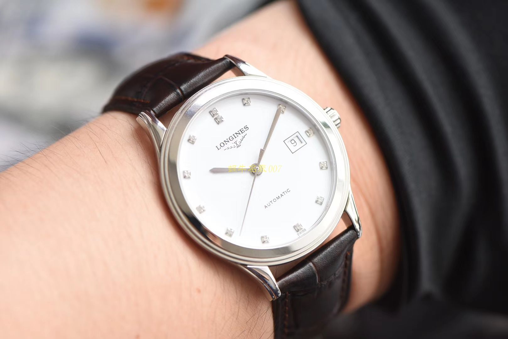  Longines 优雅军旗系列 L4.874.4.12.6，L4.874.4.96.6等男士机械 wrist watches 【 Longines 军旗系列精品❗ 超薄1：1 top  Replica 版本～】 / L109