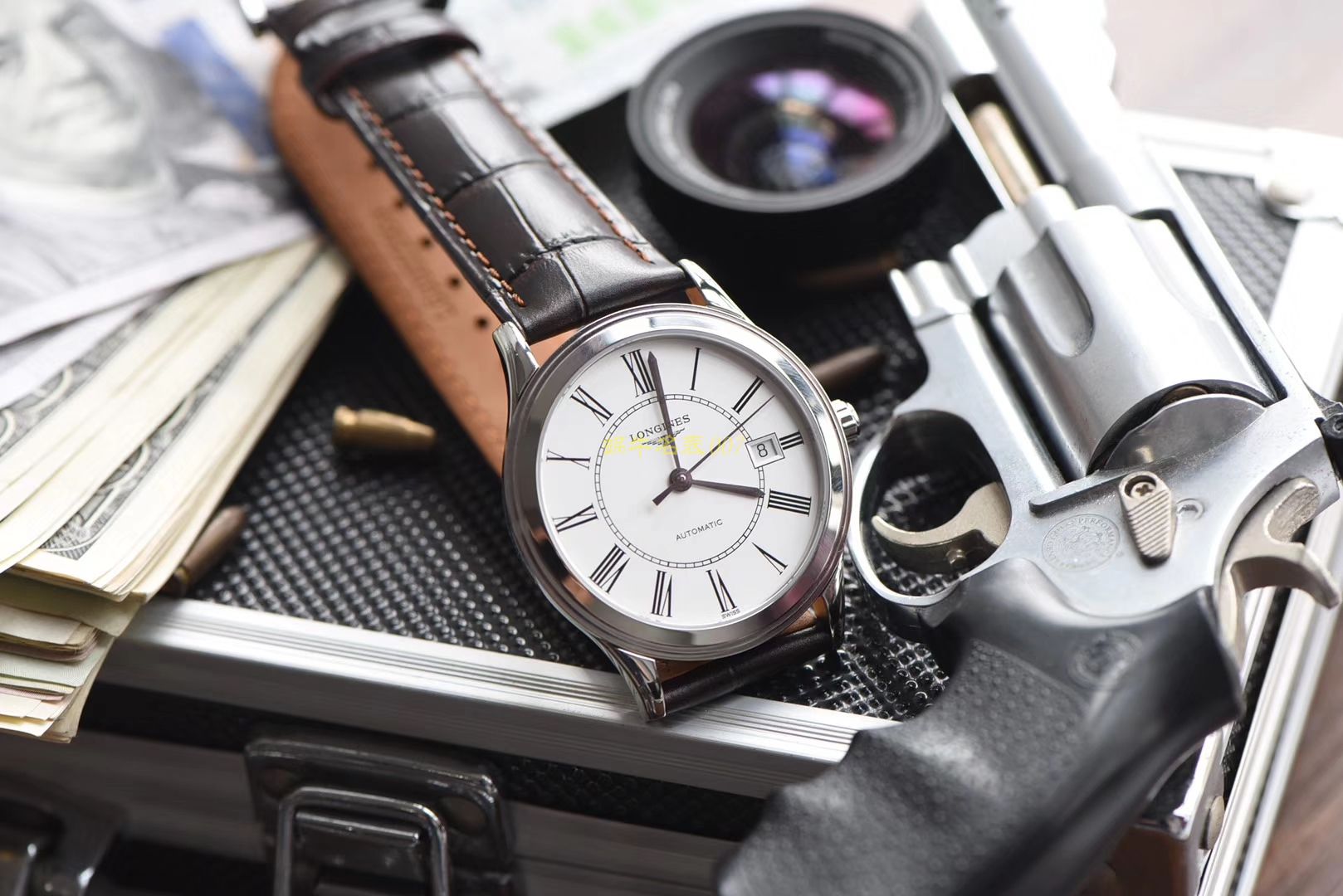  Longines 优雅军旗系列 L4.874.4.12.6，L4.874.4.96.6等男士机械 wrist watches 【 Longines 军旗系列精品❗ 超薄1：1 top  Replica 版本～】 / L109