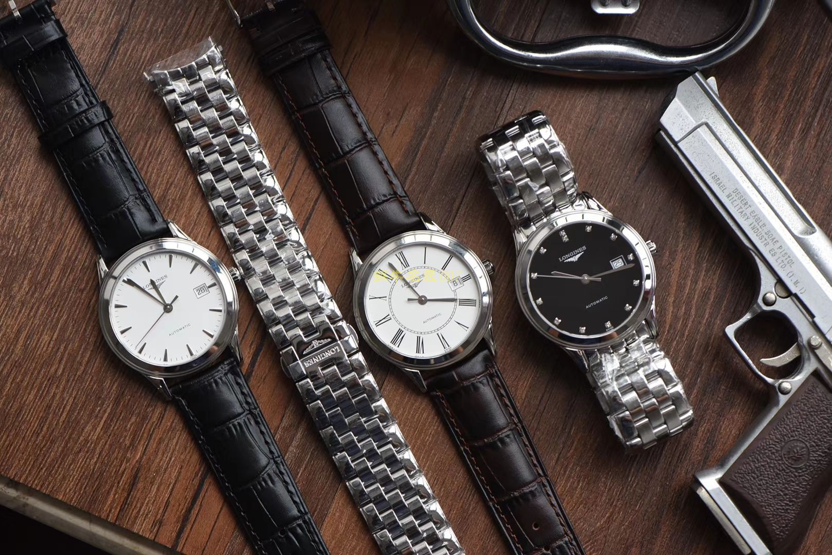  Longines 优雅军旗系列 L4.874.4.12.6，L4.874.4.96.6等男士机械 wrist watches 【 Longines 军旗系列精品❗ 超薄1：1 top  Replica 版本～】 / L109