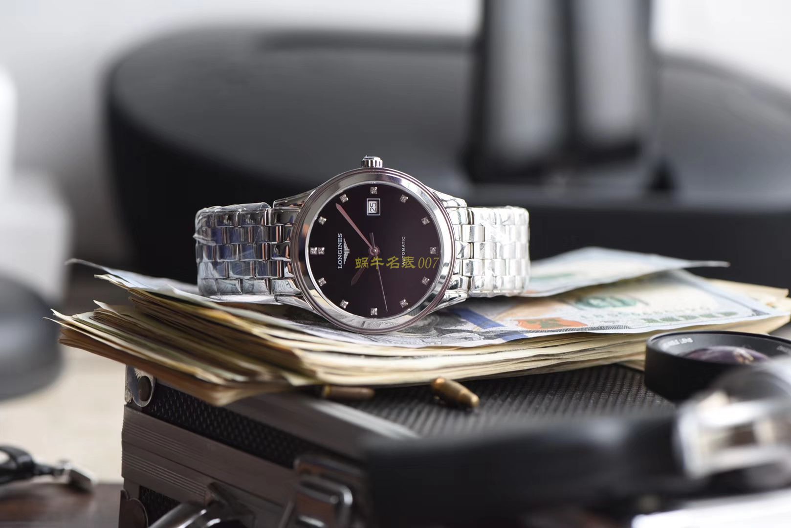  Longines 优雅军旗系列 L4.874.4.12.6，L4.874.4.96.6等男士机械 wrist watches 【 Longines 军旗系列精品❗ 超薄1：1 top  Replica 版本～】 / L109