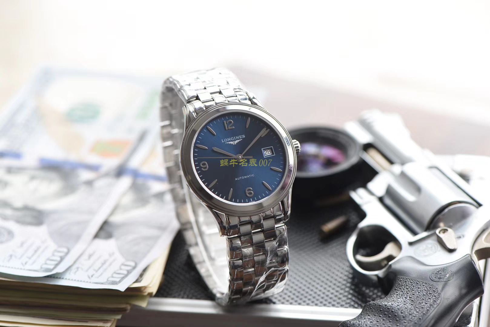  Longines 优雅军旗系列 L4.874.4.12.6，L4.874.4.96.6等男士机械 wrist watches 【 Longines 军旗系列精品❗ 超薄1：1 top  Replica 版本～】 / L109