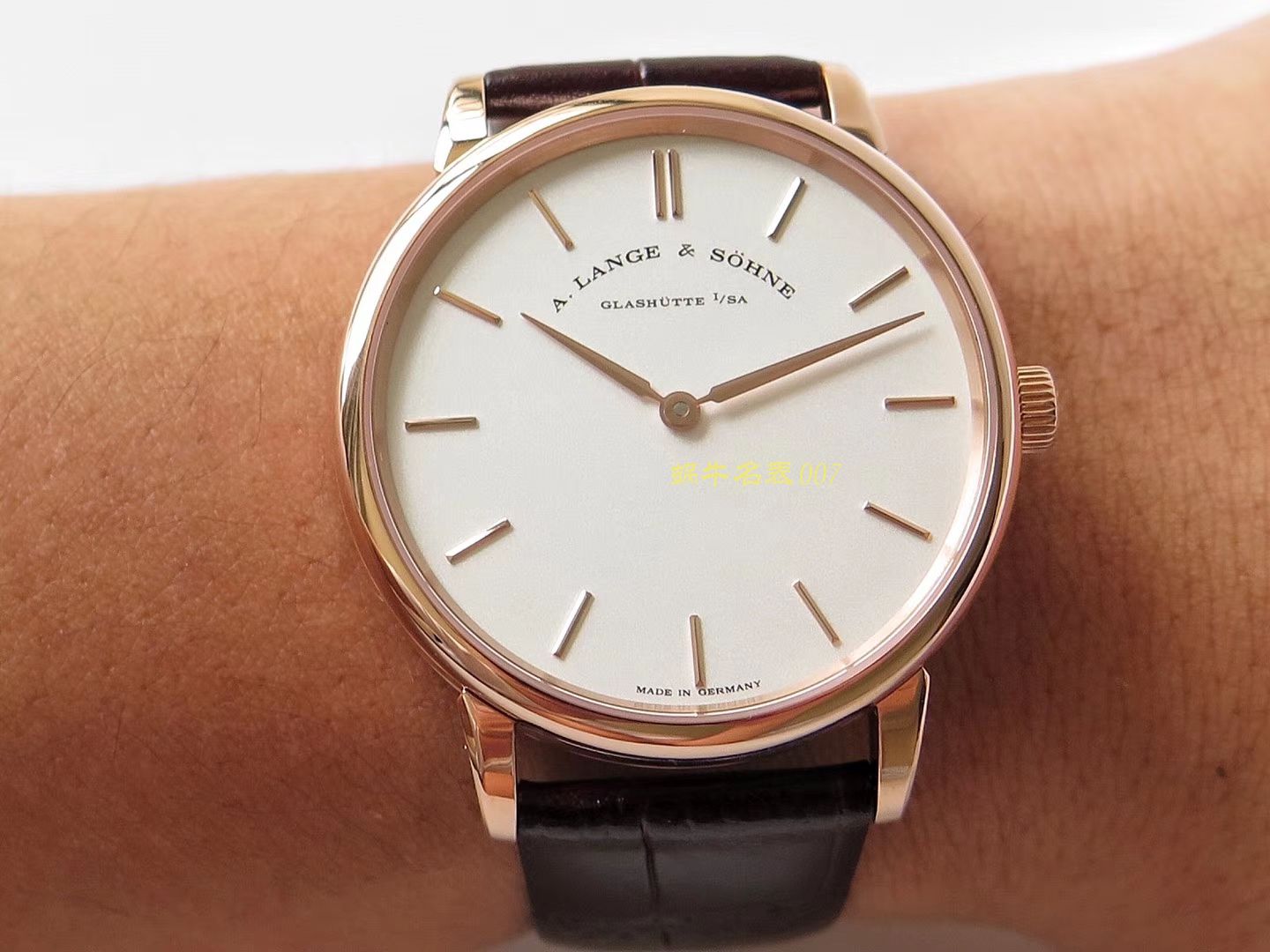 【SV Perfect  High quality  Replica Watches 】朗格SAXONIA系列211.033 wrist watches （多色表盘可选） / LS016
