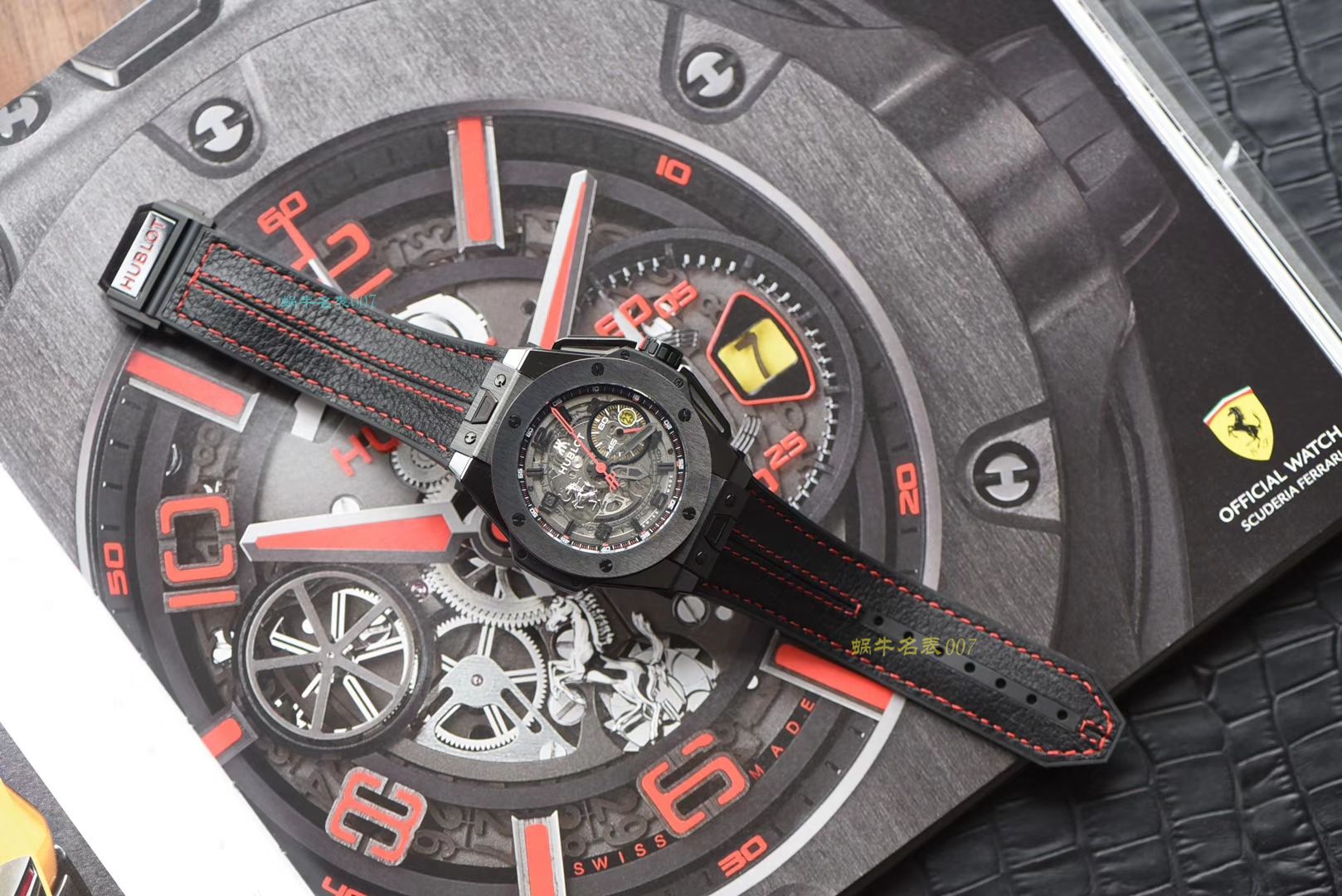  Video analysis  hublot 法拉利BIG BANG系列401.CX.0123.VR wrist watches  Perfect  Replica 【HBBV6最新力作‼️ Hublot Big Bang Ferrari Ceramic F11系列】 / YB062