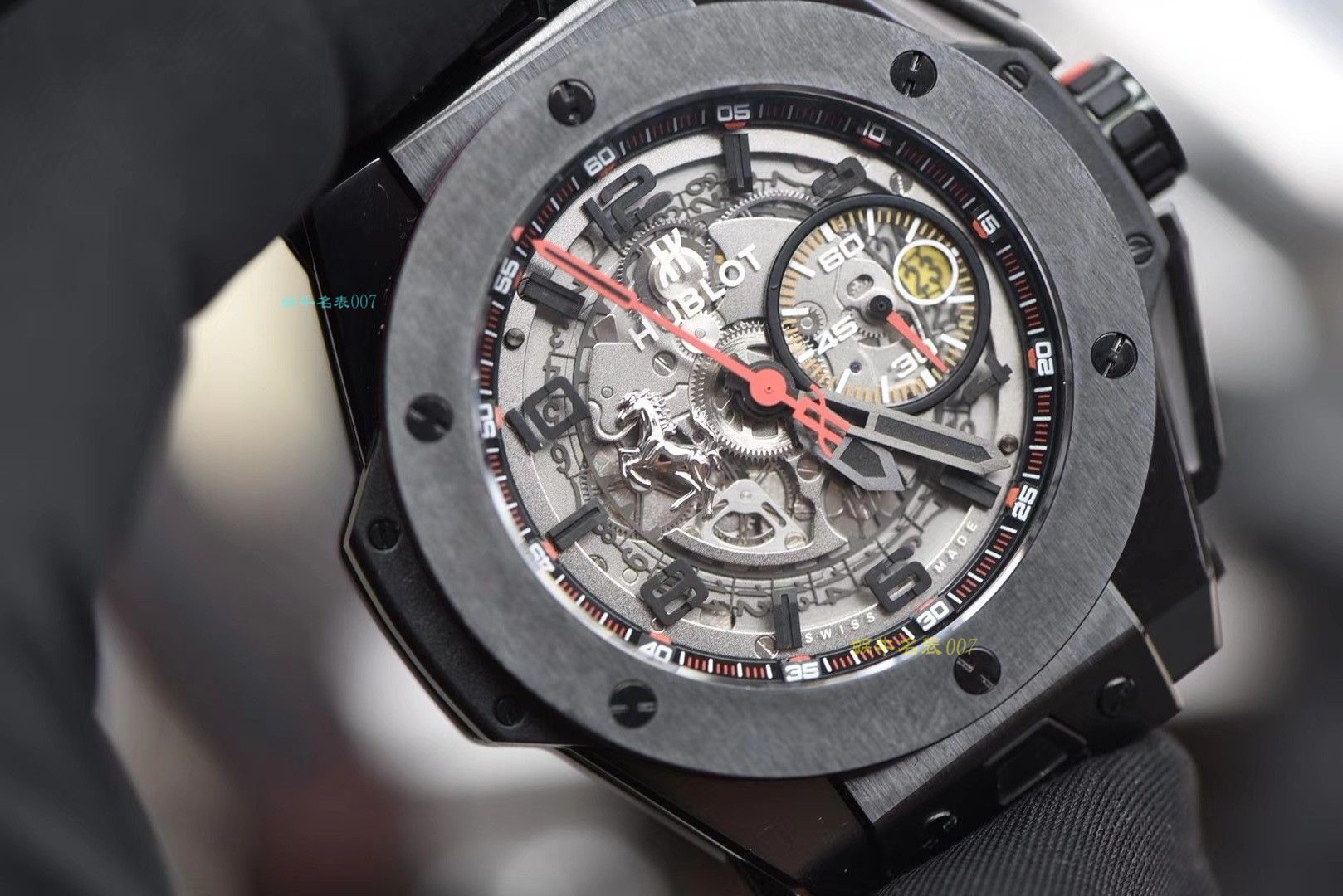  Video analysis  hublot 法拉利BIG BANG系列401.CX.0123.VR wrist watches  Perfect  Replica 【HBBV6最新力作‼️ Hublot Big Bang Ferrari Ceramic F11系列】 / YB062