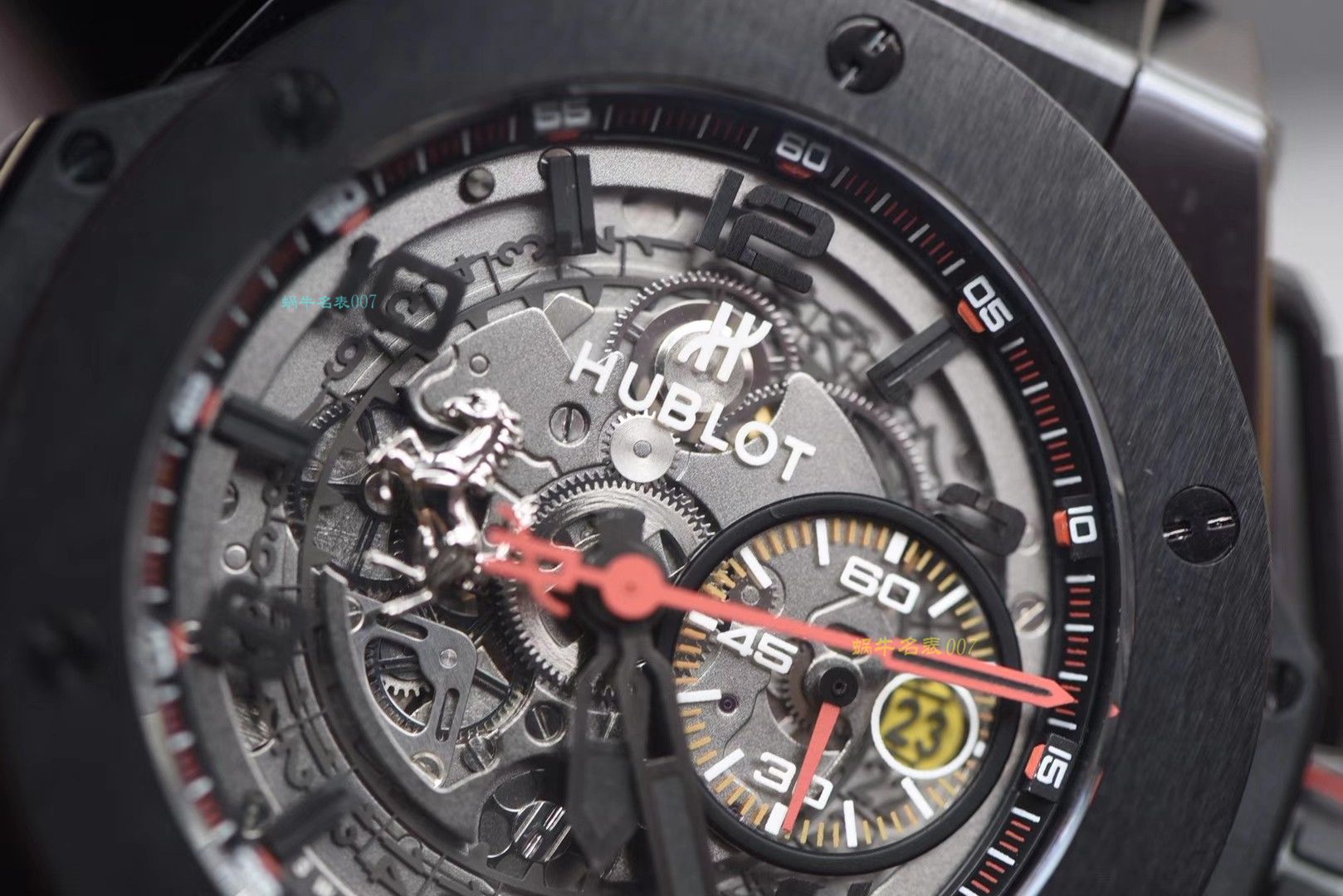  Video analysis  hublot 法拉利BIG BANG系列401.CX.0123.VR wrist watches  Perfect  Replica 【HBBV6最新力作‼️ Hublot Big Bang Ferrari Ceramic F11系列】 / YB062