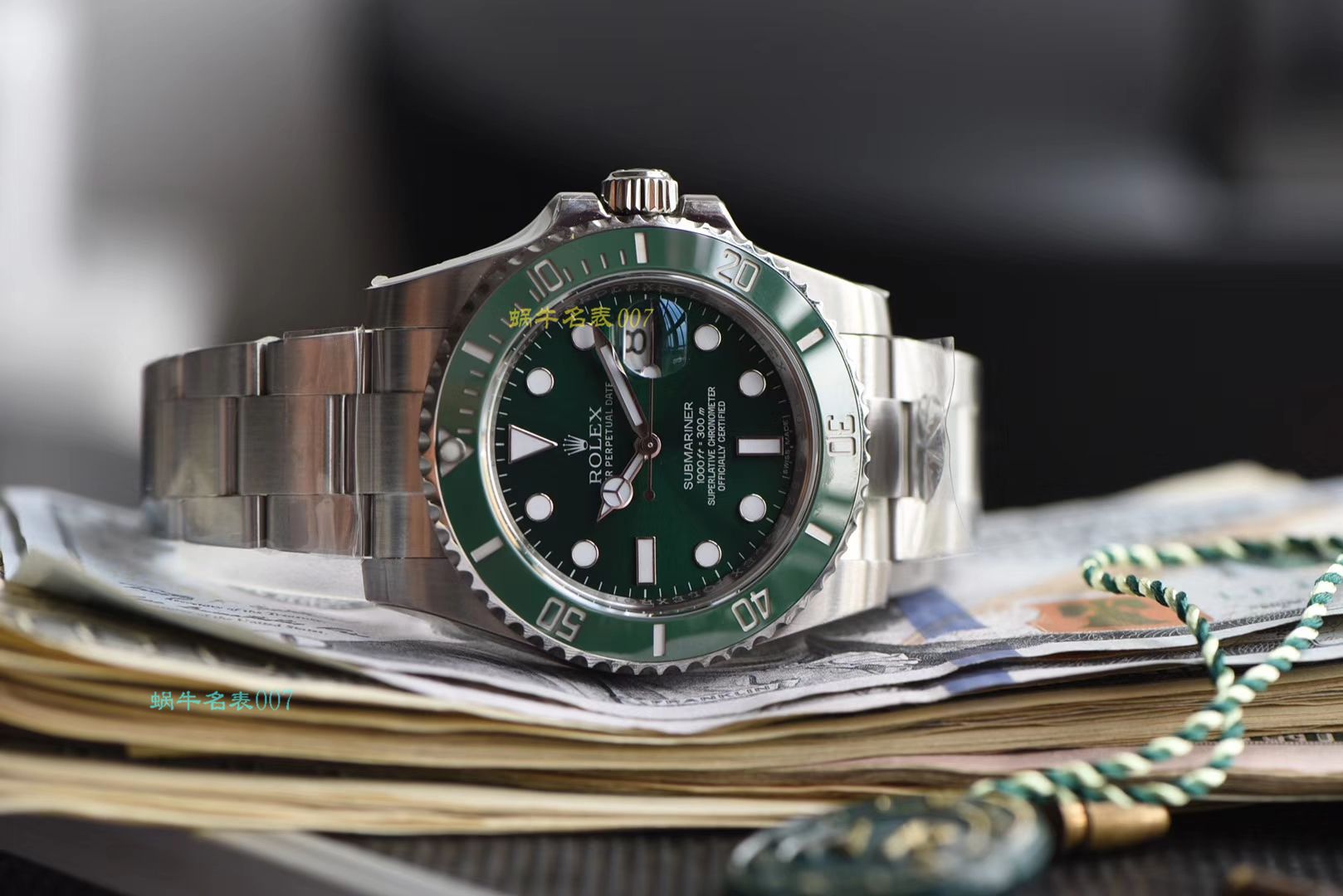 【AR Perfect  High quality  Replica  Rolex  Submariner  Watches 】 Rolex  Submariner 型系列116610LV-97200 绿盘 wrist watches  / R318