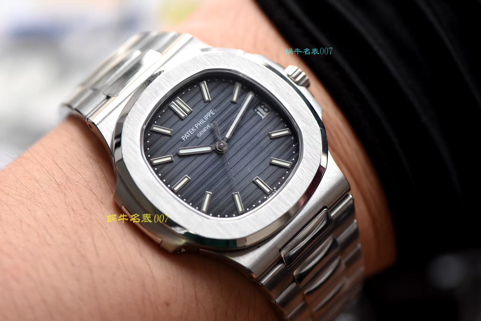 【PPF超级PATEK PHILIPPE Nautilus 重磅来袭！“灰蓝”】 PATEK PHILIPPE 运动优雅 top  Replica Copy 5711/1A 010 不锈钢 wrist watches ( Replica  Nautilus )2019年钢表王座的开年重器 / BD267