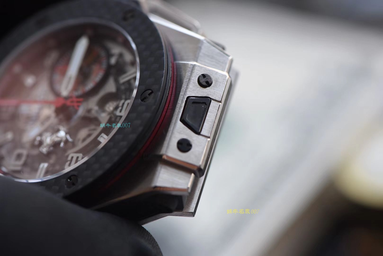 【 Video analysis V6出品】Hublot Big Bang Ferrari Titanium F3系列  hublot 法拉利401.NQ.0123.VR wrist watches  / YB066