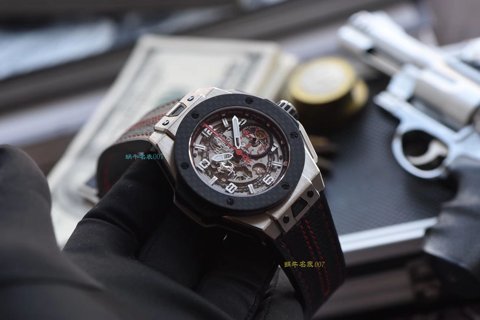 【 Video analysis V6出品】Hublot Big Bang Ferrari Titanium F3系列  hublot 法拉利401.NQ.0123.VR wrist watches  / YB066