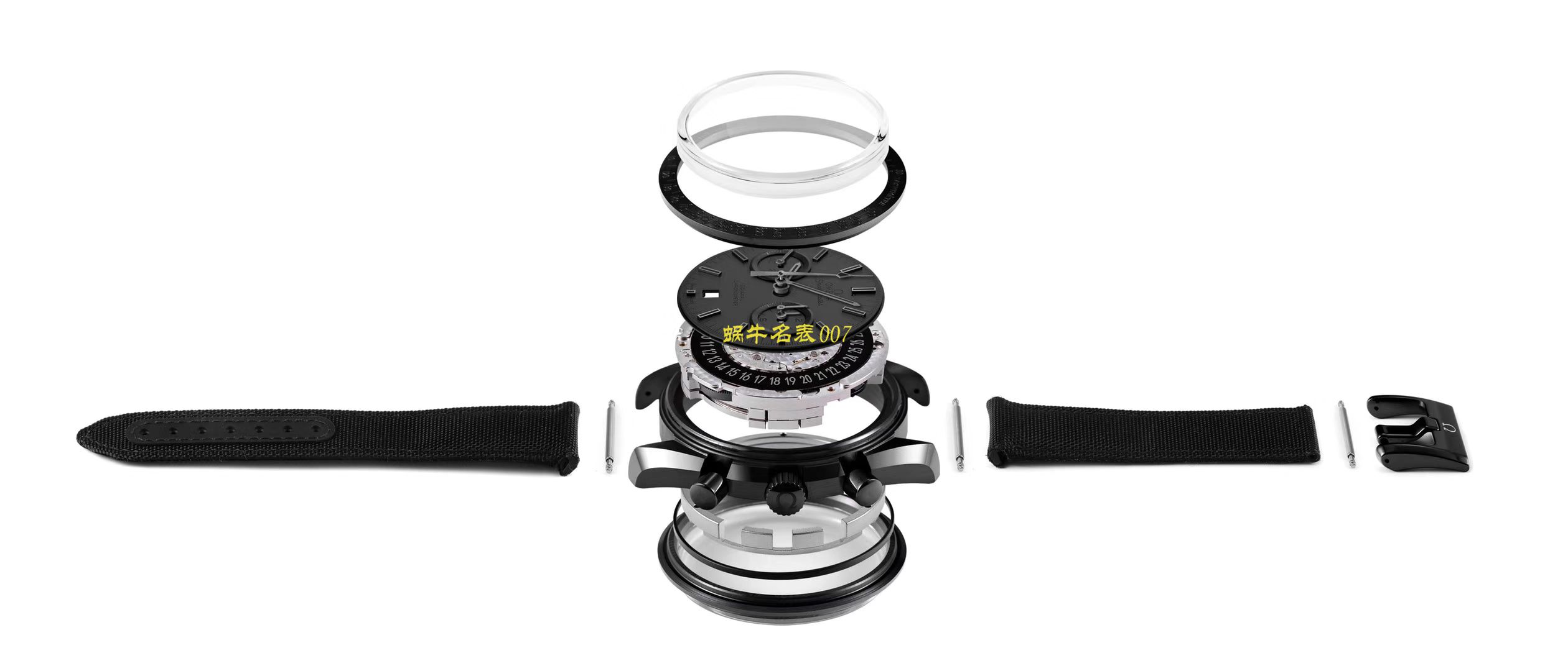 【 Video analysis OM Factory  Perfect  Replica Copy OMEGA月之暗面】OMEGAOMEGA超霸系列311.92.44.51.01.005 wrist watches (墨黑) / M380