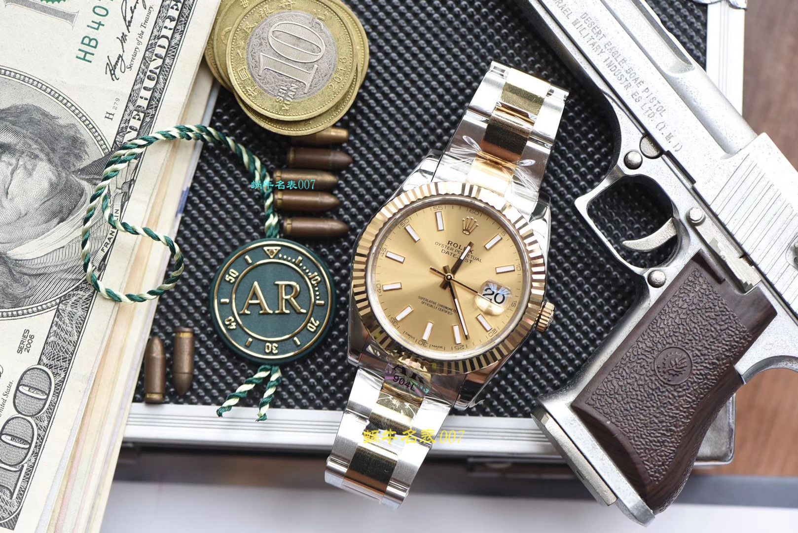 【 Video analysis AR Factory  Perfect  Replica Copy  Rolex  Datejust  Watches 】 Replica 的 Watches  Rolex   Datejust 系列116333-72213香槟盘 wrist watches  / R320