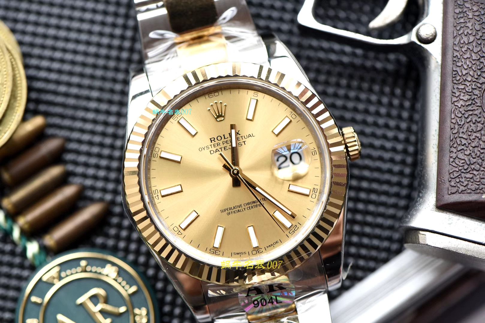 【 Video analysis AR Factory  Perfect  Replica Copy  Rolex  Datejust  Watches 】 Replica 的 Watches  Rolex   Datejust 系列116333-72213香槟盘 wrist watches  / R320