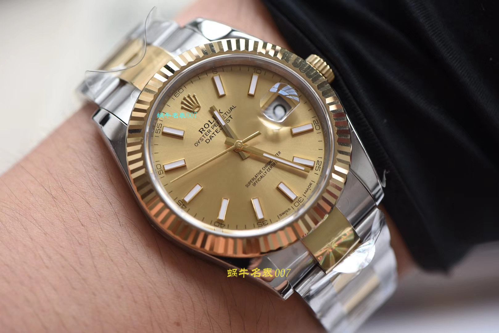 【 Video analysis AR Factory  Perfect  Replica Copy  Rolex  Datejust  Watches 】 Replica 的 Watches  Rolex   Datejust 系列116333-72213香槟盘 wrist watches  / R320