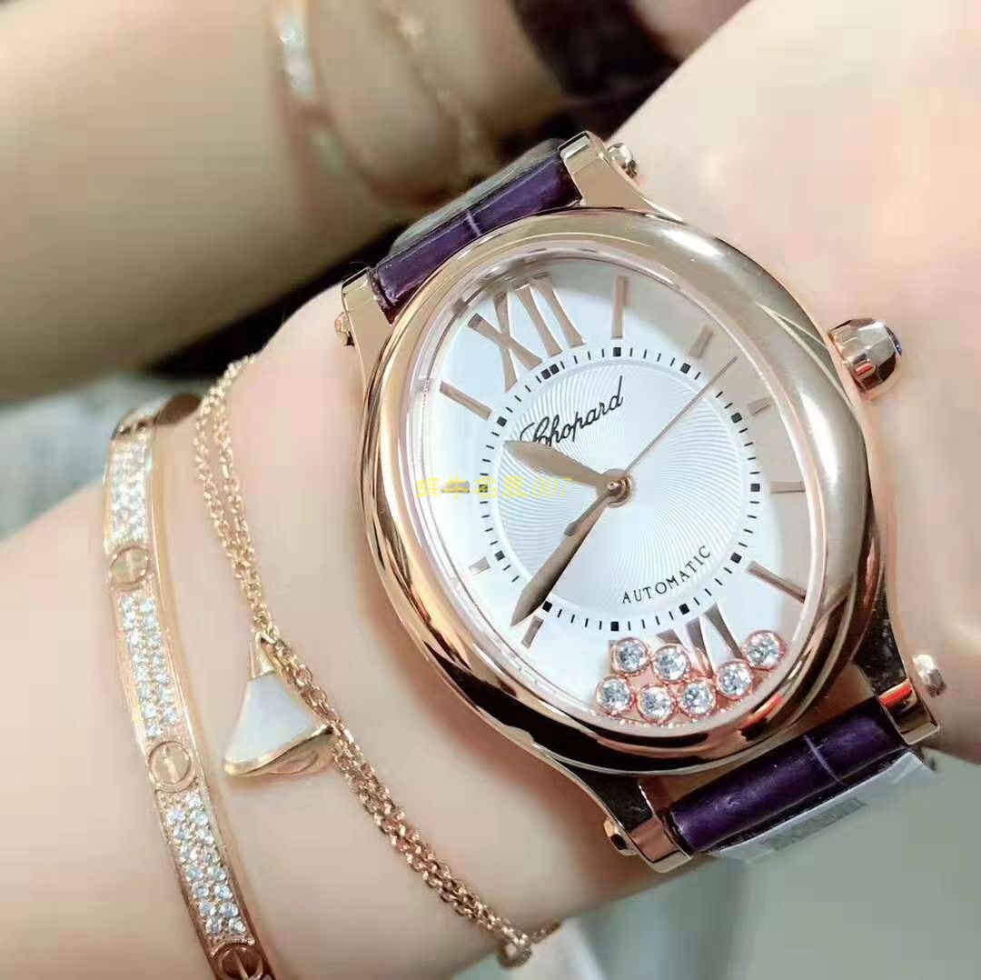 【 Chopard 快乐钻石 Watches  Replica Copy 表】 Chopard HAPPY DIAMONDS系列275362-5001 wrist watches 女装 / XB018
