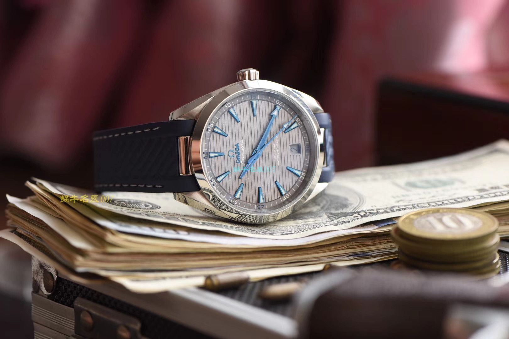 【OMEGA Replica 表价格】 Video analysis 3S Factory OMEGA Seamaster 系列220.12.41.21.02.002，220.12.41.21.06.001等多色横纹 wrist watches  / M387