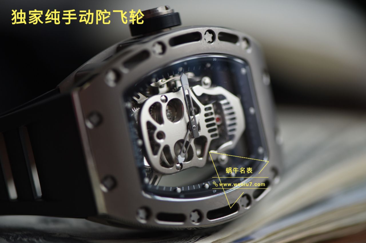【 Video analysis  RICHARD MILLE 骷髅头 top  Replica Copy  Watches Rm052至尊鬼王】RICHARD MILLE男士系列RM 052 Tourbillon  wrist watches  / RM 052